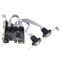Card chuyển đổi PCI-E to 4 Com (RS232 DB9) DIEWU PCI-E-AX99100